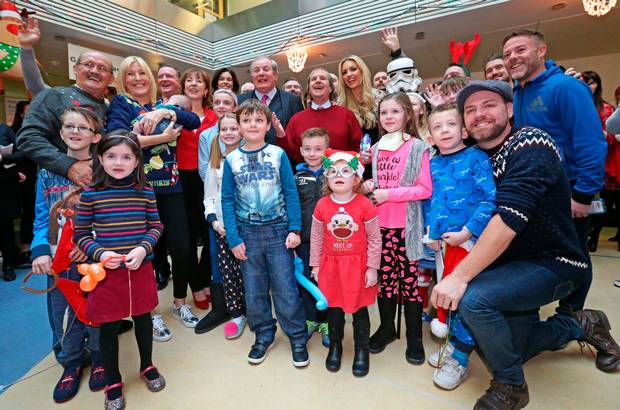Spreading a little Christmas cheer at Our Lady's Hospital, Crumlin